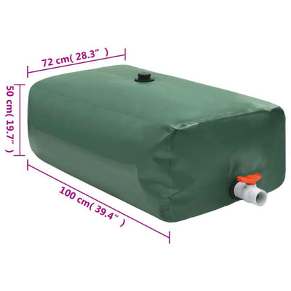 Opvouwbare Watertank – Draagbare Watercontainer – Outdoor Tank – Waterzak - Tuin Watertank – 360 Liter – Weerbestendig PVC
