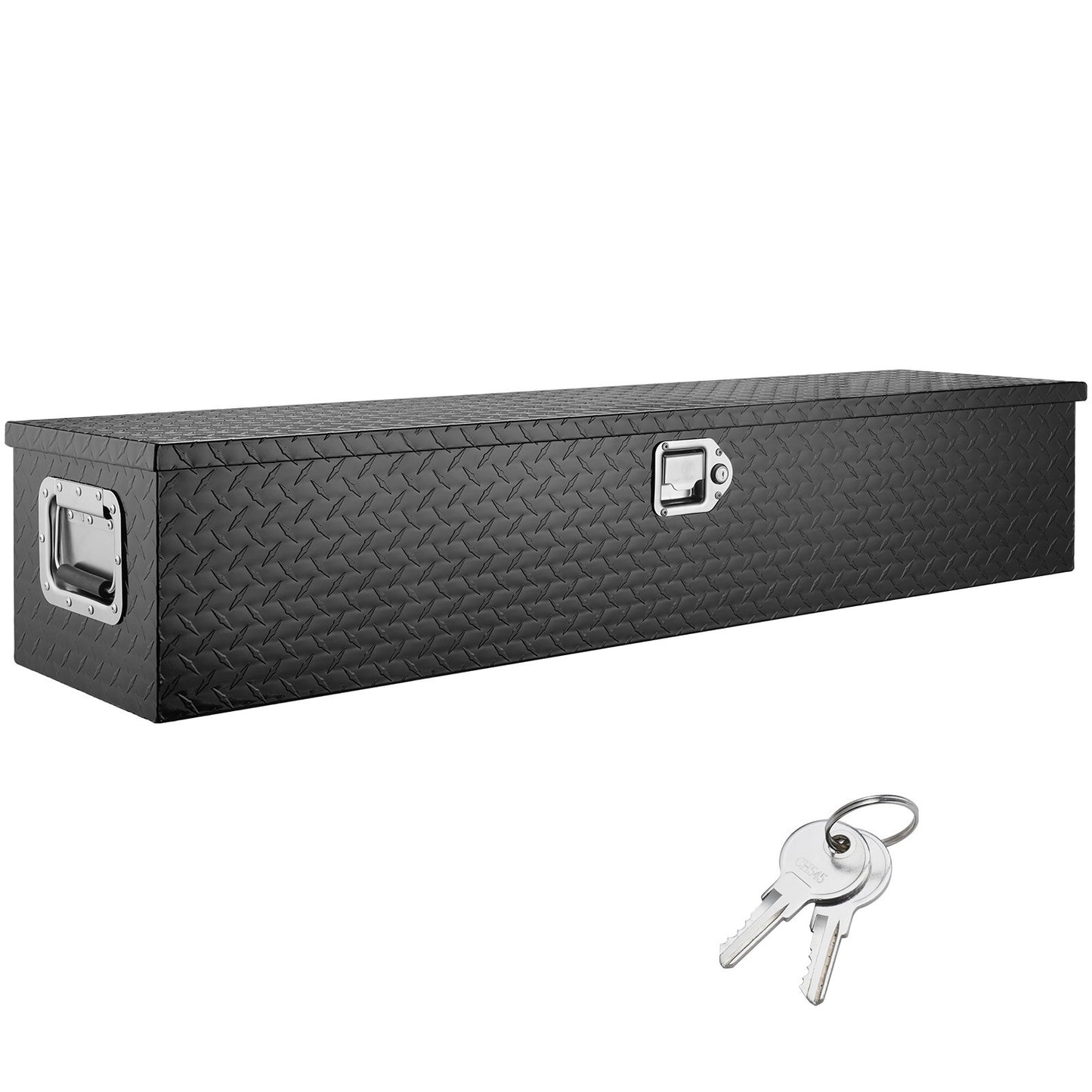 Gereedschapskist – Gereedschapskoffer – Opbergkist – Toolbox – Opbergbox – Aluminium – Waterdicht – Met Slot en T-handgreep – 122x38x38 cm – Zwart
