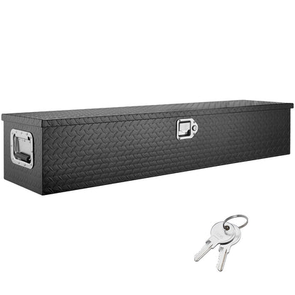 Gereedschapskist – Gereedschapskoffer – Opbergkist – Toolbox – Opbergbox – Aluminium – Waterdicht – Met Slot en T-handgreep – 122x38x38 cm – Zwart