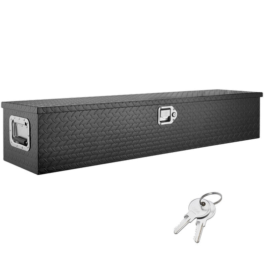 Gereedschapskist – Gereedschapskoffer – Opbergkist – Toolbox – Opbergbox – Aluminium – Waterdicht – Met Slot en T-handgreep – 122x38x38 cm – Zwart