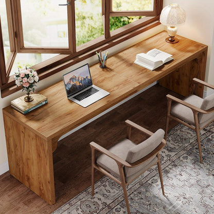 Bureau – Computertafel – Werktafel – Bureautafel – Thuiskantoormeubel – Groot Werkblad 180x59x75 cm – Met Stevig Metalen Frame en Hoogwaardig Geperst Hout