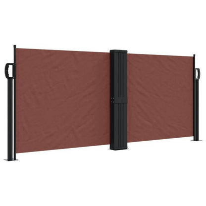 Retractable Windshield 100x600cm (38.5x20in) - Removable Temporary Outdoor Blackout Curtain with Red Accents, 81- Light Blocking, Durable Fabric for Patio, Balcony, Garden & Poolside Protection, Patio Privacy, Stylish Window
