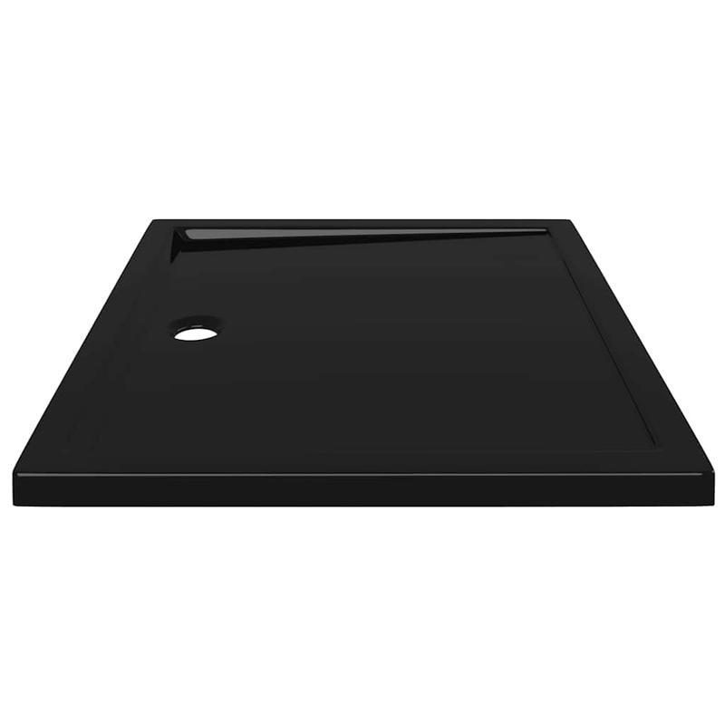 Douchebak – Douchevloer – Douchepan – Natte Ruimte Tray – Doucheplateau – Zwart ABS Kunststof – 80x90 cm – Slijtvaste Moderne Afwerking