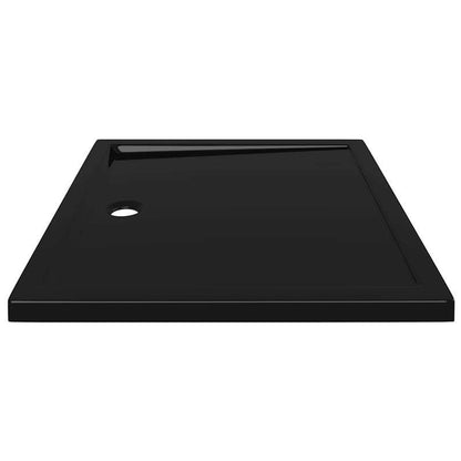 Douchebak – Douchevloer – Douchepan – Natte Ruimte Tray – Doucheplateau – Zwart ABS Kunststof – 80x90 cm – Slijtvaste Moderne Afwerking