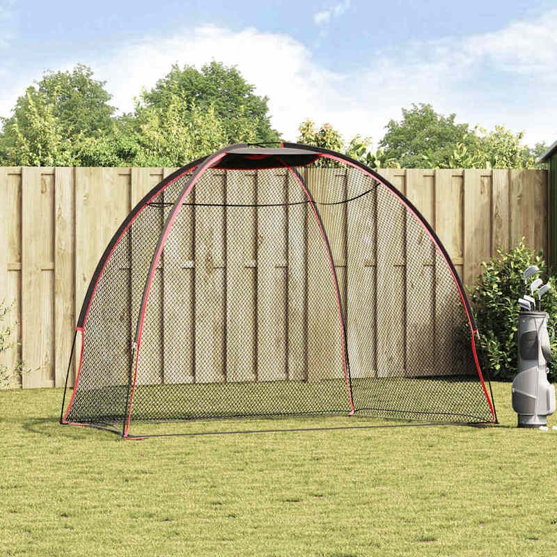 1 Portable Golf Practice Net | Suitable for Indoor/Outdoor Use, Durable and Easy to Install, Includes Training Net, Essential for Home Training, Black Polyester Material