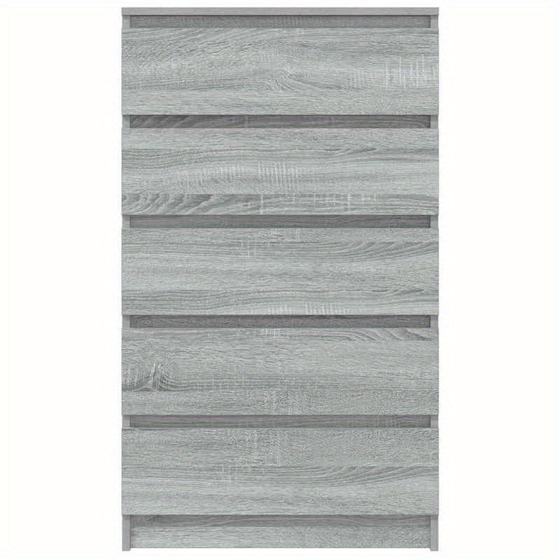 Ladekast – Kast – Opbergkast – Ladeblok – Ladekast Sonoma Grijs – Geperst Hout – 60x36x103 cm