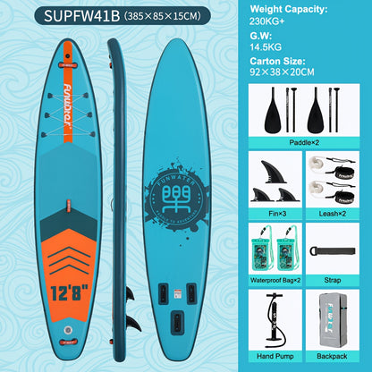 Opblaasbaar Paddleboard – SUP Board – Stand Up Paddle – Watersportboard – Inflatable Board – 385x85x15 cm – Duurzaam PVC Materiaal