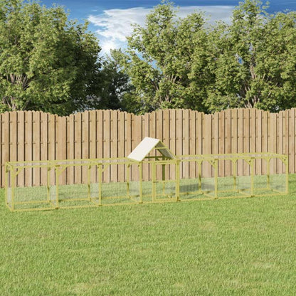 Kippenhok – Pluimveehok – Nachthok – Houten Hok – Kippenverblijf – Stevig Hout – 700x100x150 cm – Geïmpregneerd Dennehout