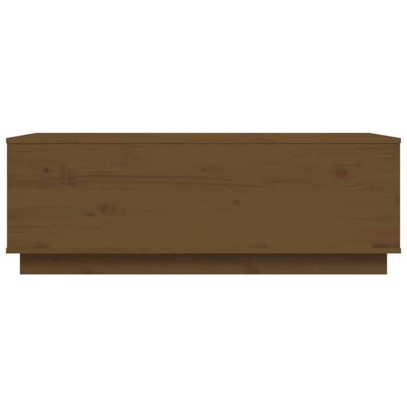 Coffee Table 100X50X35 Cm Solid Pine Wood Honingbruin Practical, Removable, Suitable for All Seasons