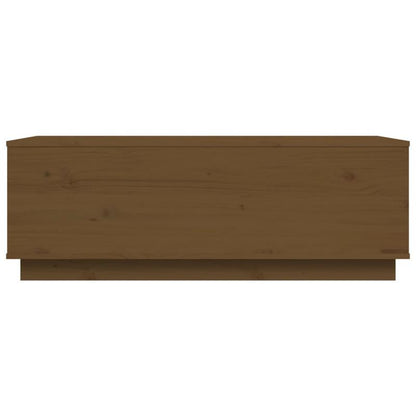 Coffee Table 100X50X35 Cm Solid Pine Wood Honingbruin Practical, Removable, Suitable for All Seasons
