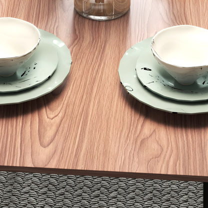 Eettafelset – Eettafel Met Stoelen – Keukentafel – Eetkamerset – Eettafel Meubels – Teakhout – Ruimtebesparend Met Opbergruimte