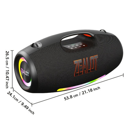 Draadloze Speaker – Bluetooth Speaker – Draagbare Speaker – Outdoor Speaker – Subwoofer – 250W Vermogen – 48000mAh Batterijduur