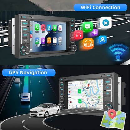Android Autoradio – Multimedia Systeem – Carplay Radio – Navigatiesysteem – Auto Entertainment – 7 Inch HD Touchscreen – Android 14 – WiFi & GPS