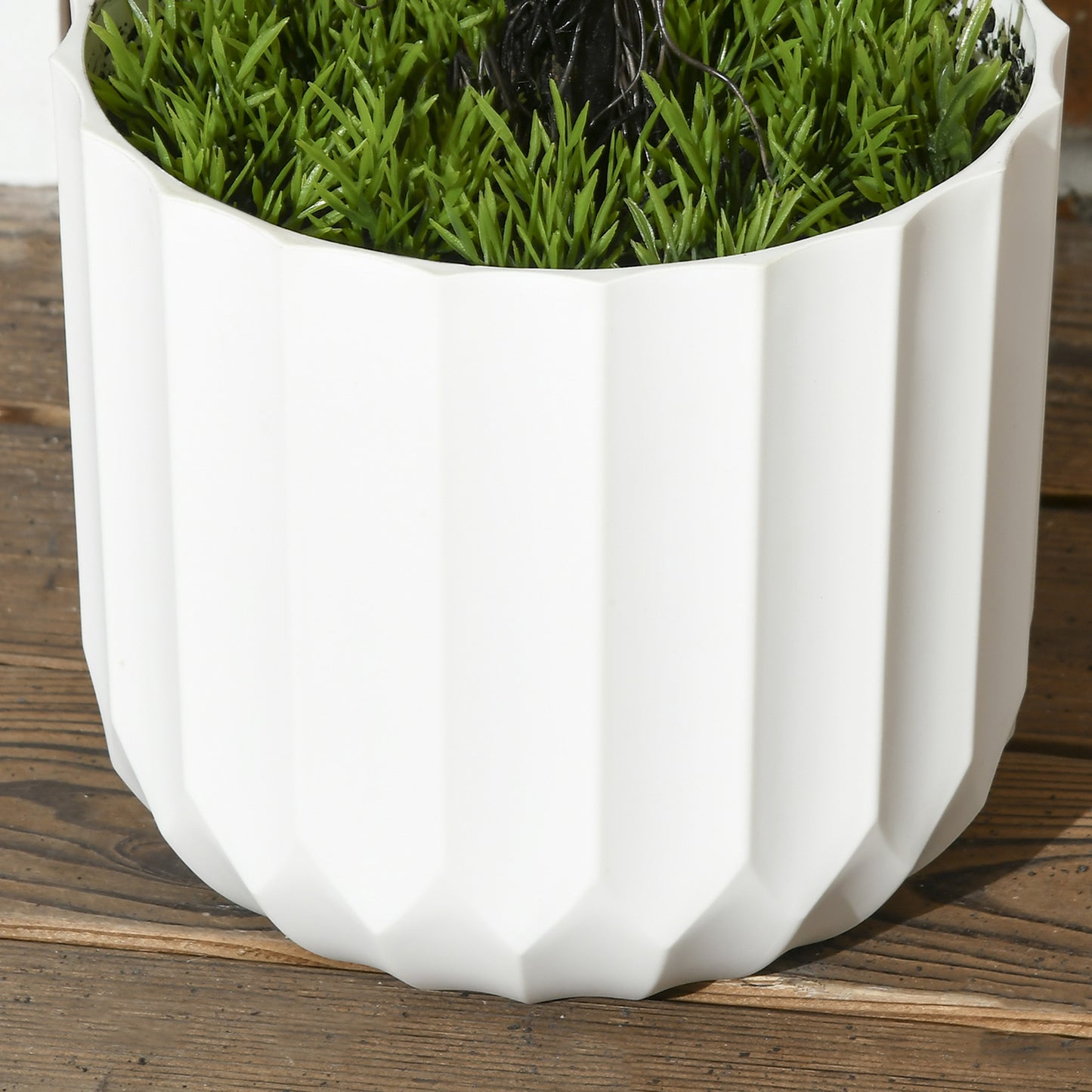 Kunstplant Set – Nepplant – Sierplant – Kamerplant – Kunstmos – Onderhoudsvrij – Realistisch Design – Inclusief Pot – Wit Groen