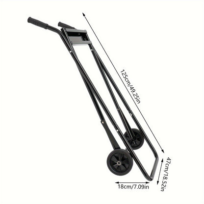 Buitenboordmotor Standaard – Motorwagen – Transportkar – Motorstandaard – Motor Dolly – Opvouwbaar – Koudgewalst Staal – 40 kg Belastbaar