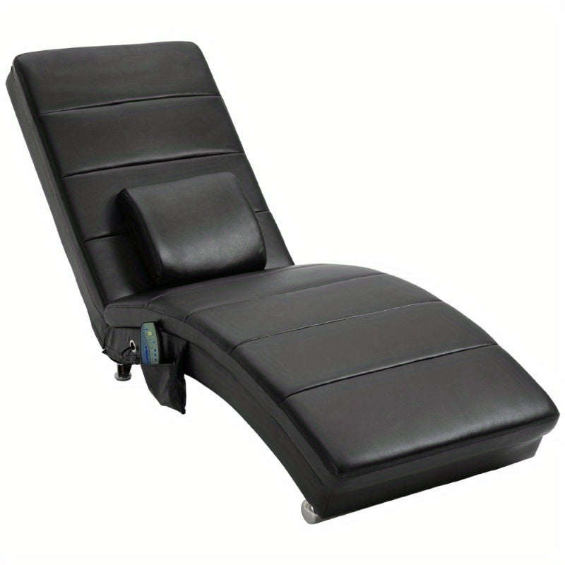 Massagestoel – Relaxfauteuil – Lounge Chair – Relaxstoel – Comfortzetel – 8-Punts Massagefunctie – Duurzaam Kunststof Zitkussen voor Binnen en Buiten
