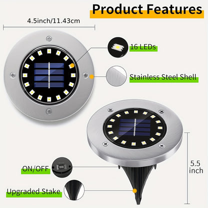 Solar Buitenlamp – Tuinlamp – Grondspot – LED Lamp – Solar Licht – Roestvrij Staal – Automatische Sensor – IP44 Waterdicht