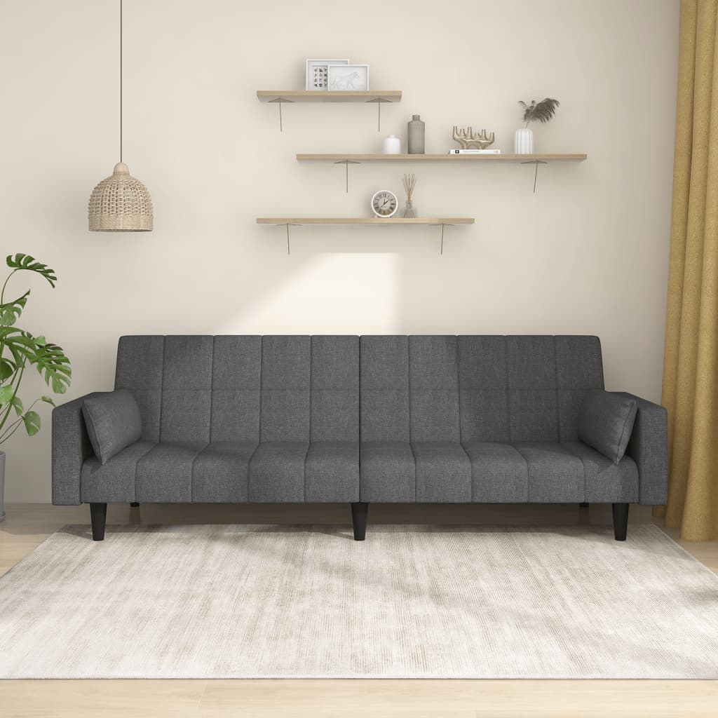 Slaapbank – Slaapstoel – Slaapbankje – Slaapbankje 2-zits – Bedbank – Blauw – Compact 2-Zits – Met Stabiel Metalen Frame