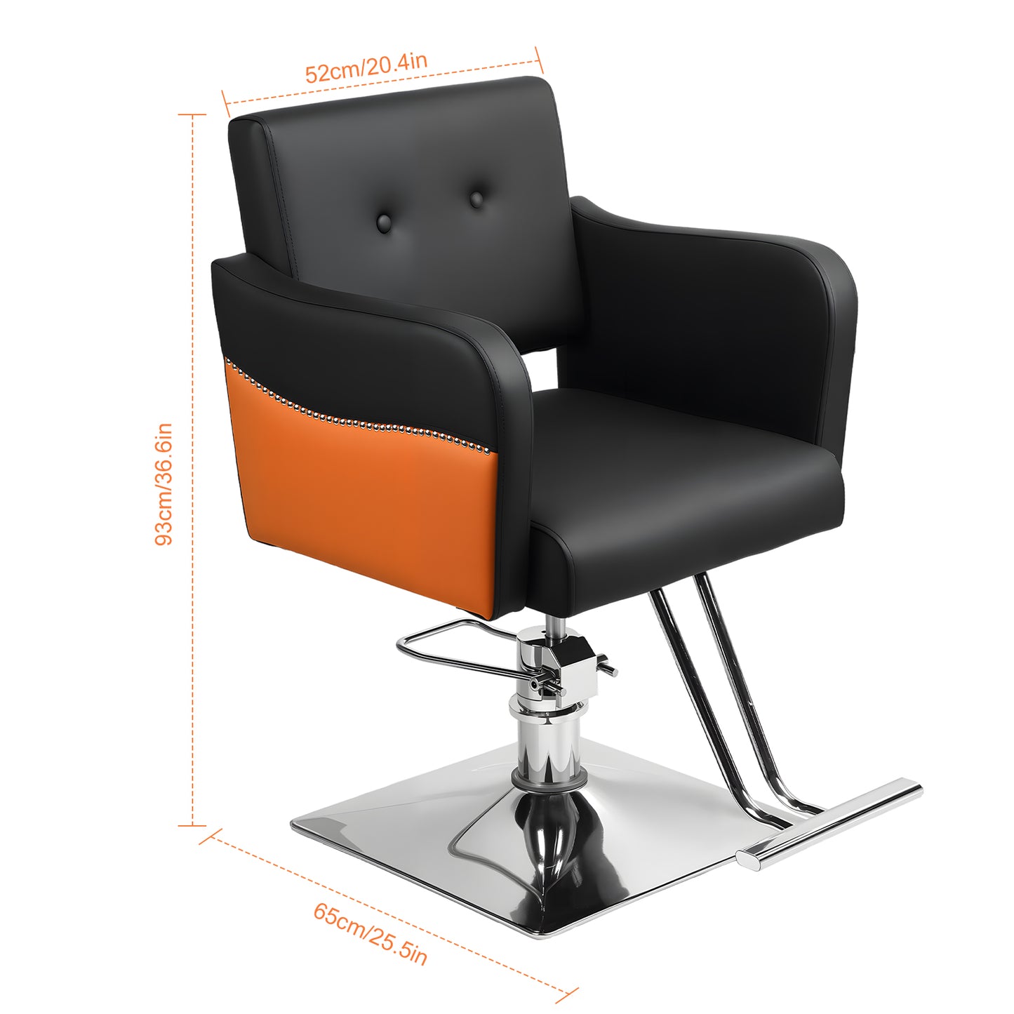 Salonstoel – Behandelstoel – Werkstoel – Bureaustoel – Kappersstoel – Hydraulische Hoogteverstelling – 360° Draaibaar Met 5-Wielbasis