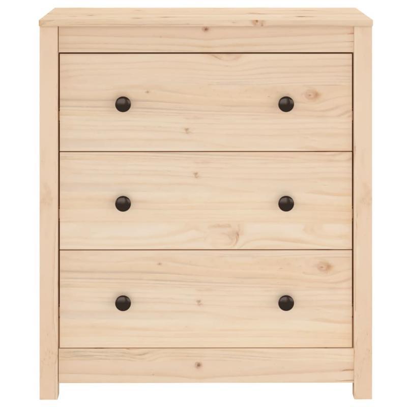 Dressoir 70X35X80 Cm Massief Grenenhout
