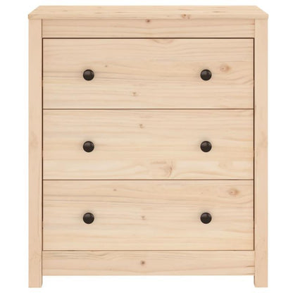 Dressoir 70X35X80 Cm Massief Grenenhout
