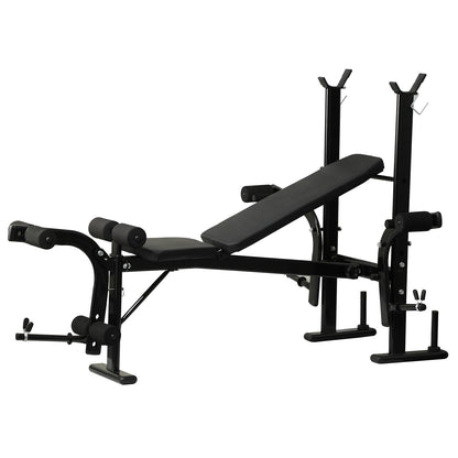 Alles-In-Één Bench Press Set – Krachttrainingsbank – Preacher Curl Bank – Leg Developer – IJzeren Constructie – Compact Formaat – Ergonomisch Design