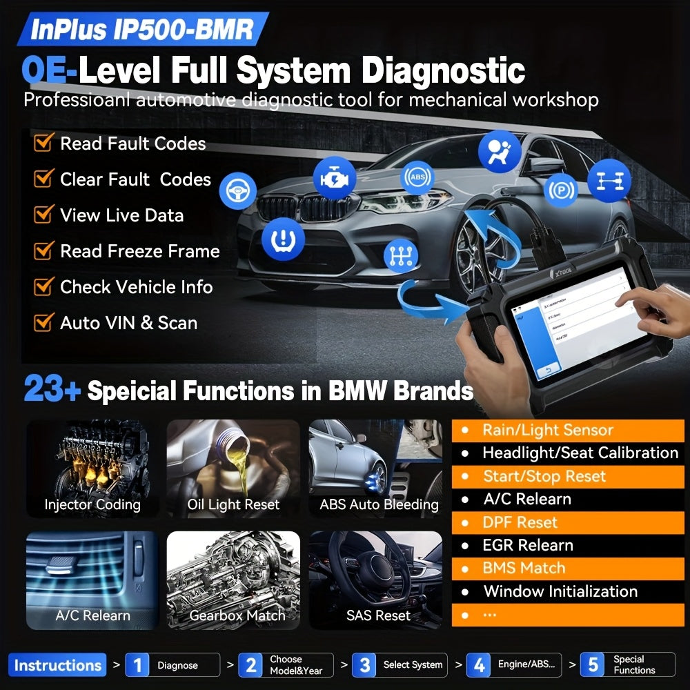 OBD2 Scanner – Diagnoseapparaat – Autodiagnose Tool – Diagnosetool – Voertuigscanner – Volledige Systeemdiagnose – Bidirectionele Besturing
