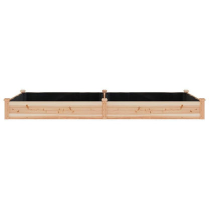 Easy to assemble Raised bed garden liner 240x120x25cm solid wood fir modern and simple backyard high-quality flower box kit