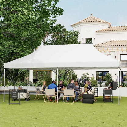 3 x 6M Partytent – Vouwpaviljoen – Tuinpaviljoen – Evenemententent – Tuintent – Waterafstotend – UV-Bescherming 50+ – Verstelbare Hoogte – Winterbestendig – Inclusief Draagtas – Wit