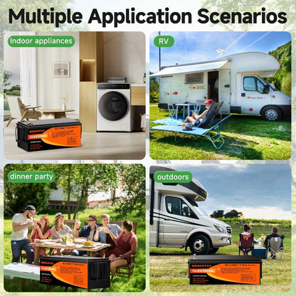 Li-ion Accu – Lithium Accu – LiFePO4 Accu – Oplaadbare Accu – Deep Cycle Accu – 12V 300Ah – 200A BMS – Lage Temperatuurbescherming