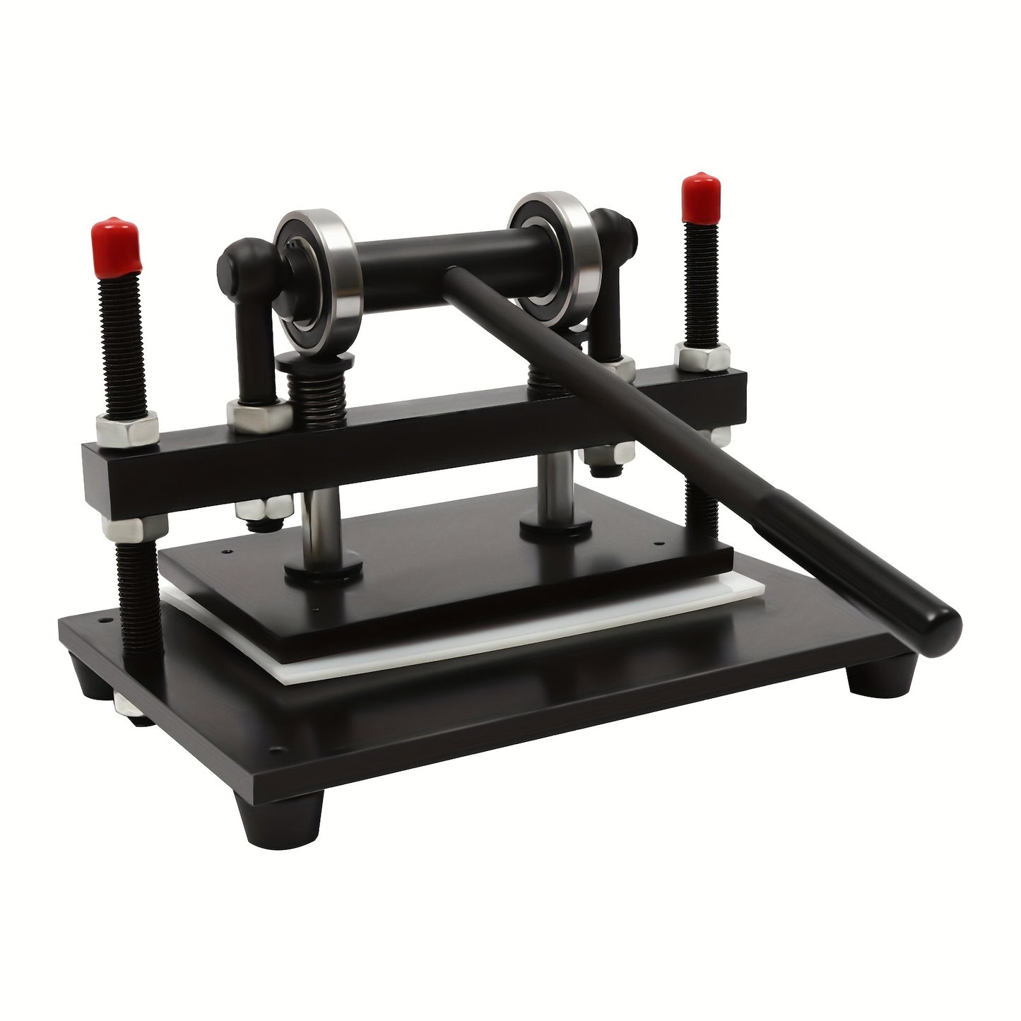 Leren Snijmachine – Handmatige Stansmachine – Embossing Machine – Press Cutter – Faux Leather Cutter – Zwart – Verstelbare Druk – Stabiele Constructie