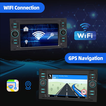 Achteruitrijcamera – Parkeercamera – Draadloze Achteruitrijcamera – Achteruitrijsensor – 7 Inch Touchscreen – 12 LED Verlichting – Extra Microfoon – Geschikt Voor Ford