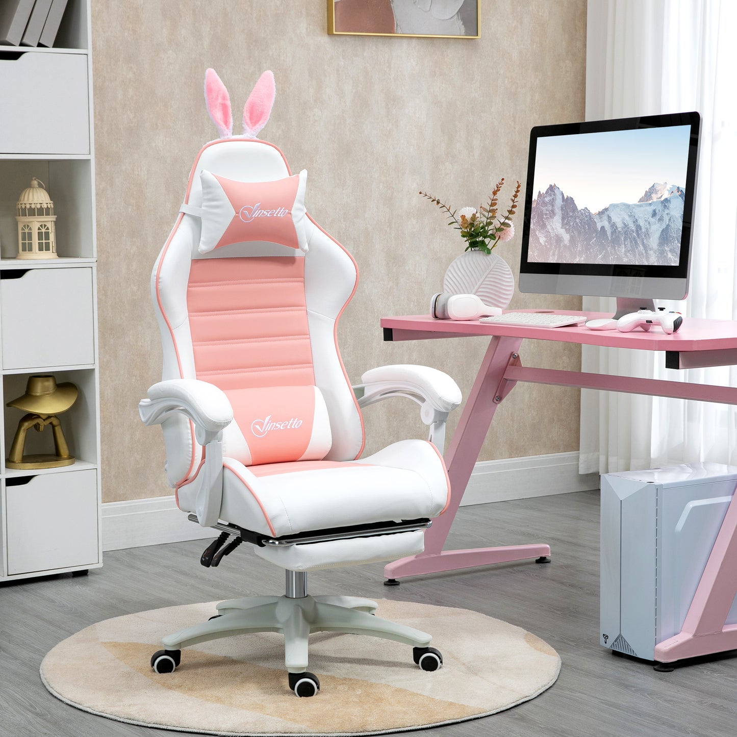 Gamingstoel – Gamestoel – Gaming Chair – Game Stoel – Bureaustoel – Ergonomisch Design – Verstelbare Hoogte en Rugleuning