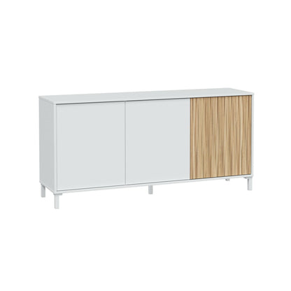 Dabello Sideboard, Kitchen Buffet, Design Living Room Cabinet, Modern 3-Door Sideboard with Shelves, 154x40x75 cm, Available in 6 Colors