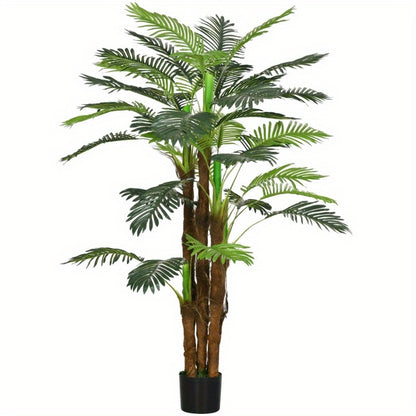 Kunstpalmboom Extra Groot – Nep Palmboom – Kunstplant Palm – Kunstboom – Kunstplant Palmboom – 160 cm Hoog – Stevige Metalen Pot