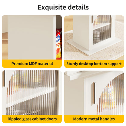 Uittrekbare Eettafel – Uitklaptafel – Klaptafel – Keukentafel – Tafel Met Opbergruimte – Wit – 140x80 cm – Drie Opslagniveaus
