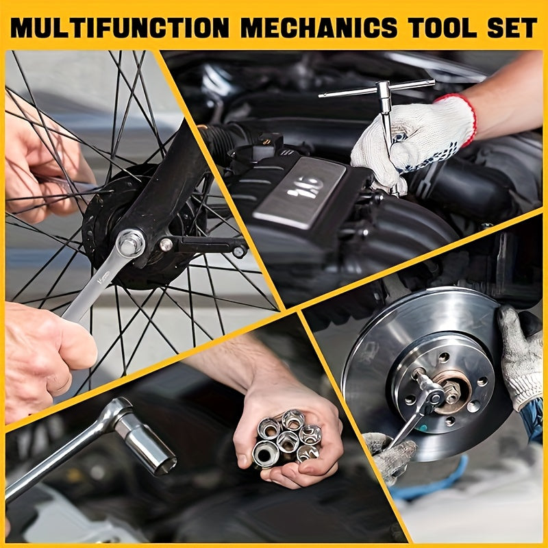Gereedschapsset – Toolkit – Reparatieset – Handleiding Set – Klusset – 216-delig – Slagvaste Koffer – SAE & Metrische Maten