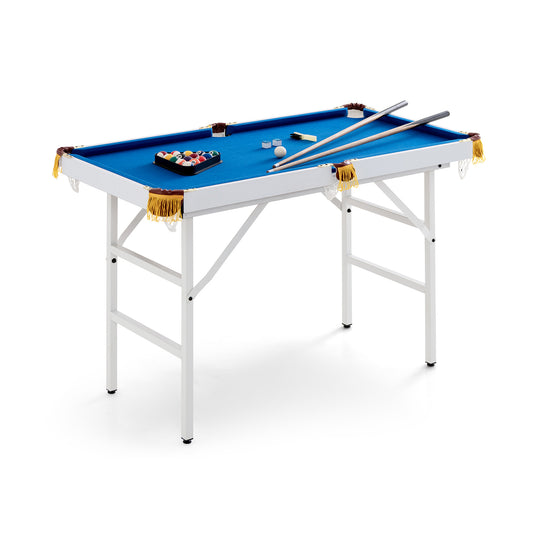 Opvouwbare Pooltafel – Biljarttafel – Speeltafel – Billiardtafel – Tafelbiljart – 122 cm Compact Formaat – Inclusief Compleet Accessoireset