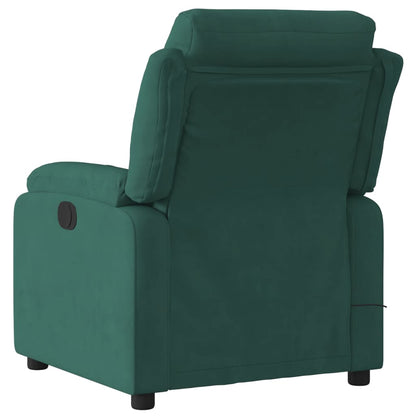Elektrisch Verstelbare Relaxfauteuil – Elektrische Stoel – Relaxstoel – Verstelbare Fauteuil – Loungestoel – Donkergroen – Verstelbaar Tot 135° – Zachte Velvet Bekleding