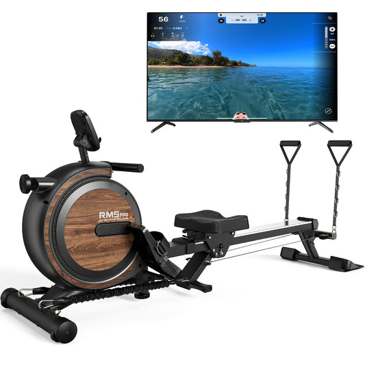 Roeitrainer – Roeimachine – Roeiapparaat – Roeiapparaat – Roeitrainer Magnetisch – 16 Weerstandsniveaus – Inklapbaar Compact – Stevig Stalen Frame