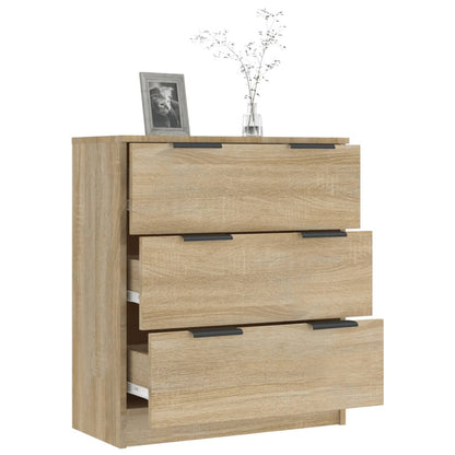 Dressoir – Kast – Sideboard – Opbergmeubel – Commodes – Houtlook Sonoma Oak – 3 Laden – Zonder Elektriciteit