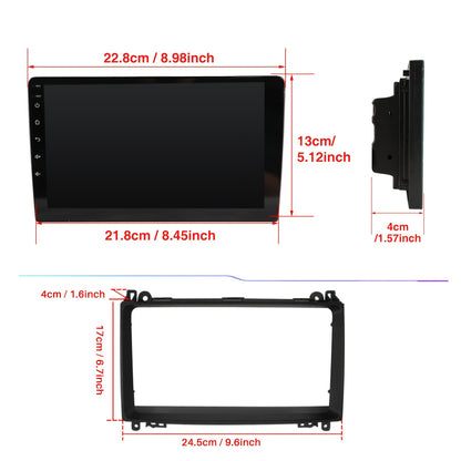 Autoradio – Multimedia Systeem – Navigatie – Touchscreen – Achteruitrijcamera – 9 Inch IPS Scherm – Draadloze CarPlay & GPS Navigator