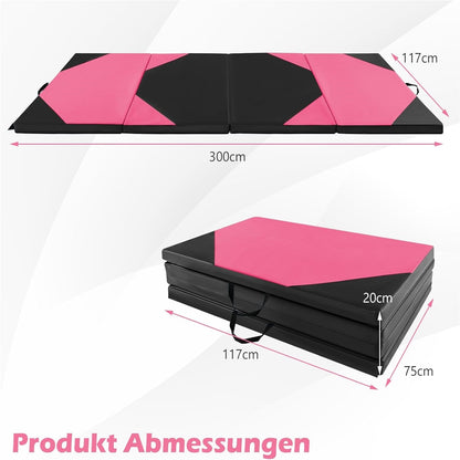 Opvouwbare Fitnessmat – Yoga Mat – Pilates Mat – Trainingsmat – Gym Mat – Dikte 3,8 cm – Waterafstotend & Comfortabel