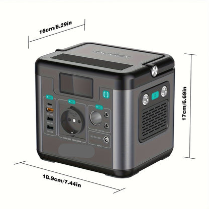 Draagbare Powerstation – Mobiele Accu – Energievoorziening – Noodstroom – 222Wh Batterij – 300W Continu Vermogen