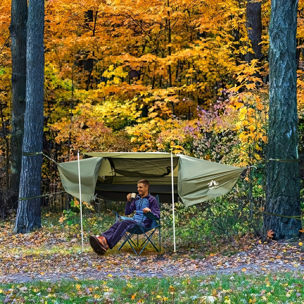Hangmat Tent – Camping Hangmat – Outdoor Tent – Backpack Hangmat – Reis Hangmat – Met Muskietennet – Draaggewicht 200 kg – Lichtgewicht Camouflage