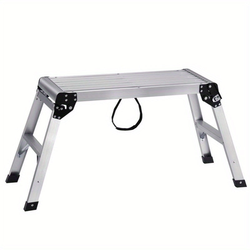 Inklapbaar Werkplatform – Werksteiger – Klimsteiger – Platform – Ladder – Aluminium – 150 kg Draagkracht – Antislip Voeten