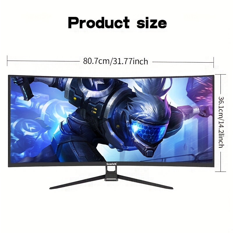 34 Inch Curved Monitor – Ultrawide Beeldscherm – Gaming Monitor – PC Monitor – Werk Monitor – UWQHD 3440x1440 – 165Hz Verversingssnelheid