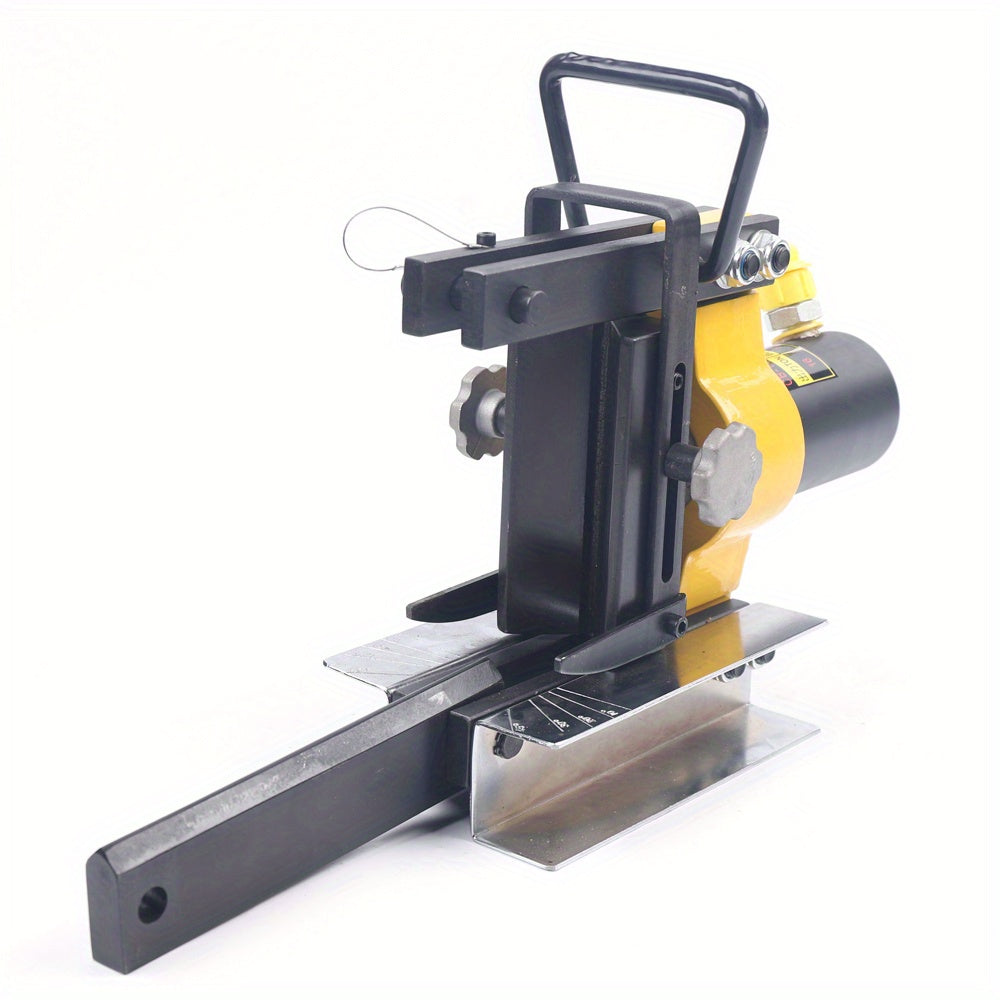 Heavy-Duty Hydraulic Bending Machine with 3-Position Bending Dies (45°/90°/135°) - 2.54cm Max Bend Diameter, 8-Ton Capacity, Steel & Cast Iron Construction, Hydraulic Power System for Copper/Busbar/Aluminum/Steel Bending -