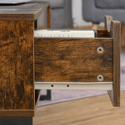 Salontafel – Koffietafel – Woonkamertafel – Bijzettafel – Tafel – Verstelbaar Lift-Top Blad – Verborgen Opbergruimte & Uitschuifbare Lade – Modern Spaanplaat Met Metaal – 100x60x44 cm