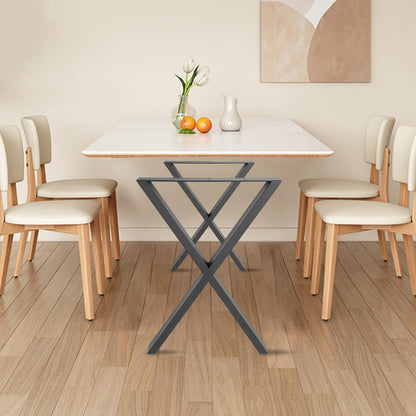 Tafelpoten – Tafelonderstel – Meubelpoot – Tafelpoot Set – X-vormige Tafelpoot – Verstelbare Hoogte – Zwart Stalen Design – Draagvermogen 200 kg